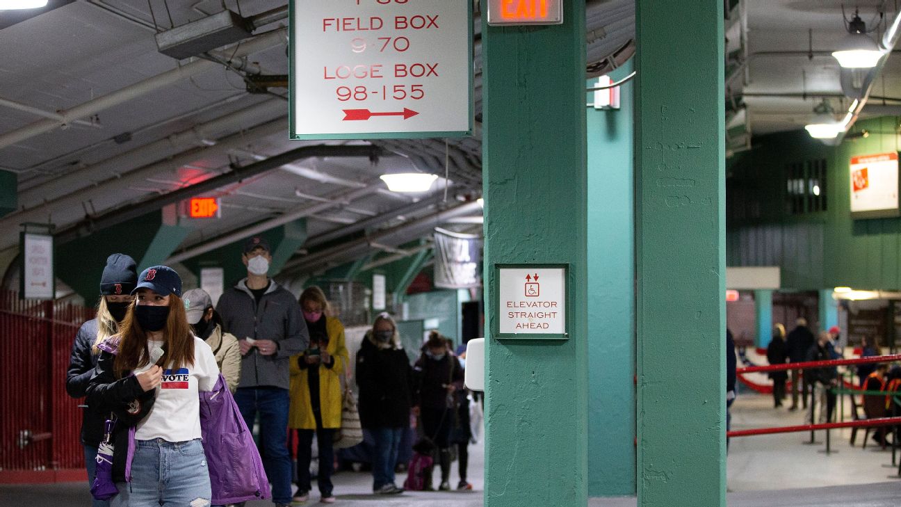 Fenway first -- Red Sox's ballpark becomes voting venue amid pandemic - ESPN