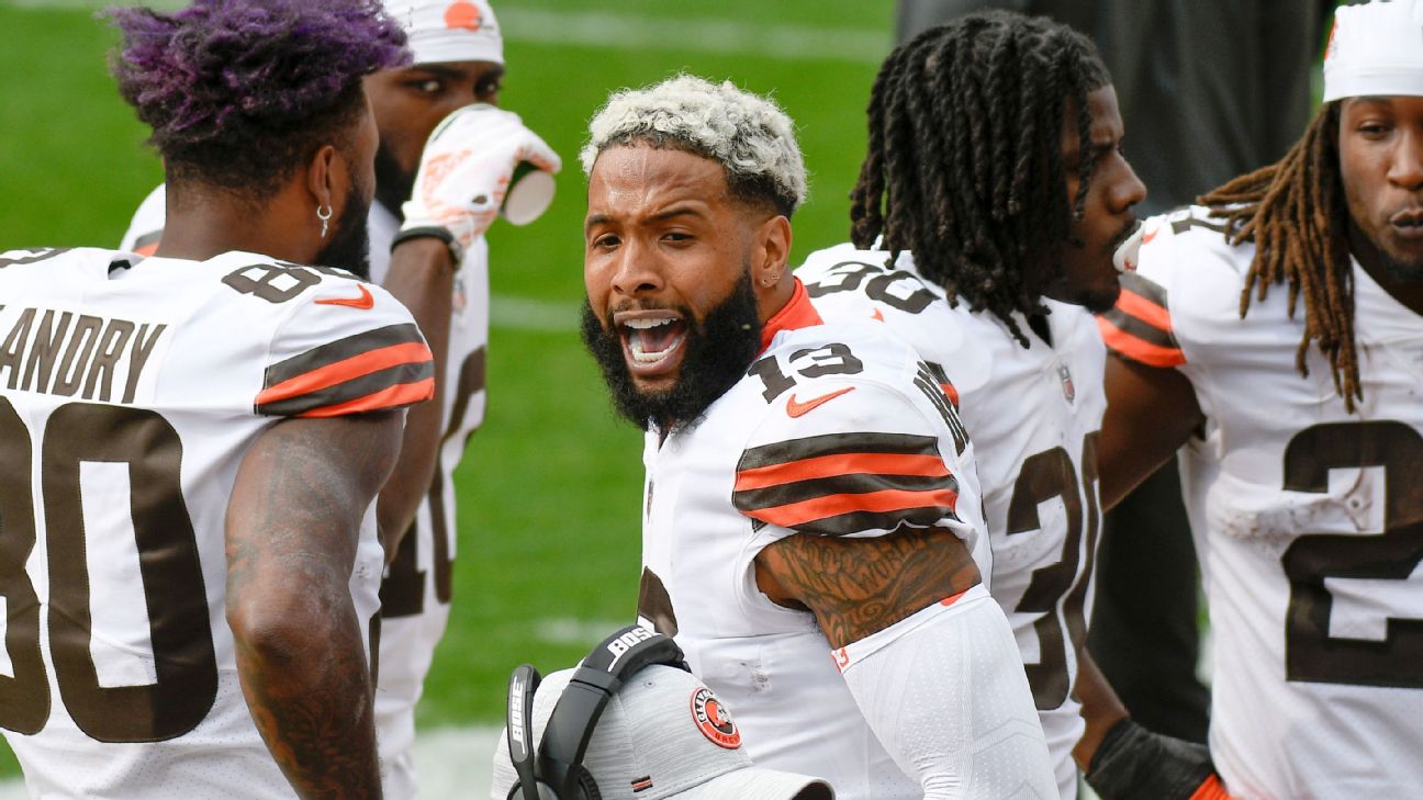 Cleveland Browns' Odell Beckham Jr. turns heads in prep for Chiefs