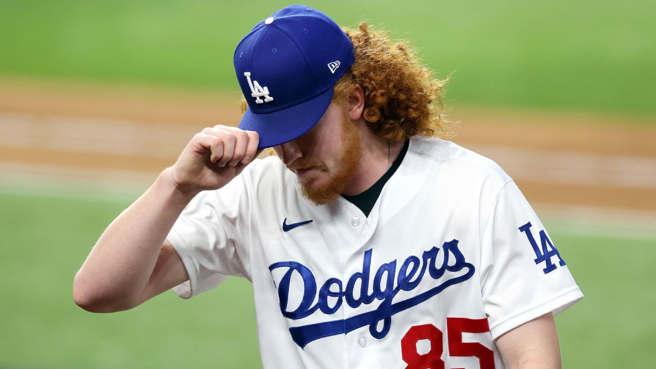 Dustin May injury update: Dodgers starter exits after one inning