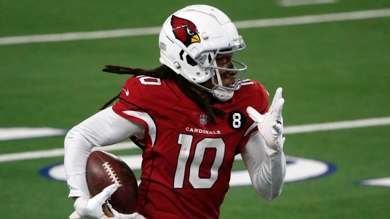 Cardinals' DeAndre Hopkins active vs. Seahawks after ankle injury