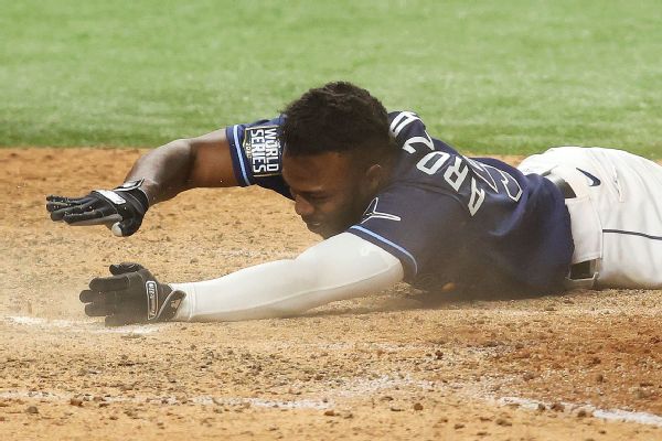 Rays stun Dodgers on dramatic finish at plate