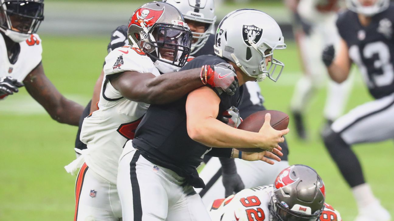 Las Vegas Raiders dominated in blowout loss to the Atlanta Falcons