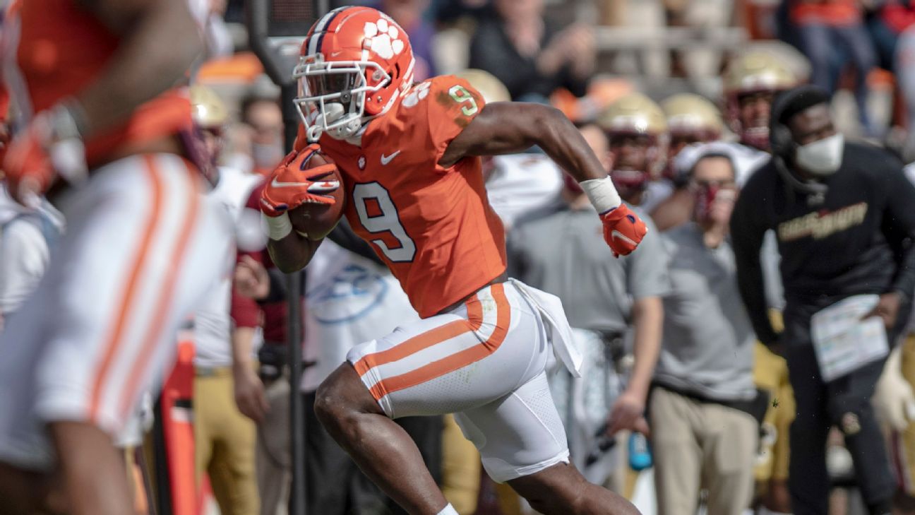 Najee Harris, Travis Etienne Top the 2021 NFL Draft RB Class