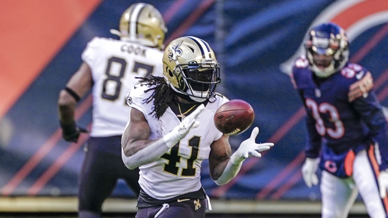 New Orleans Saints on X: A week ago, Kamara made history 