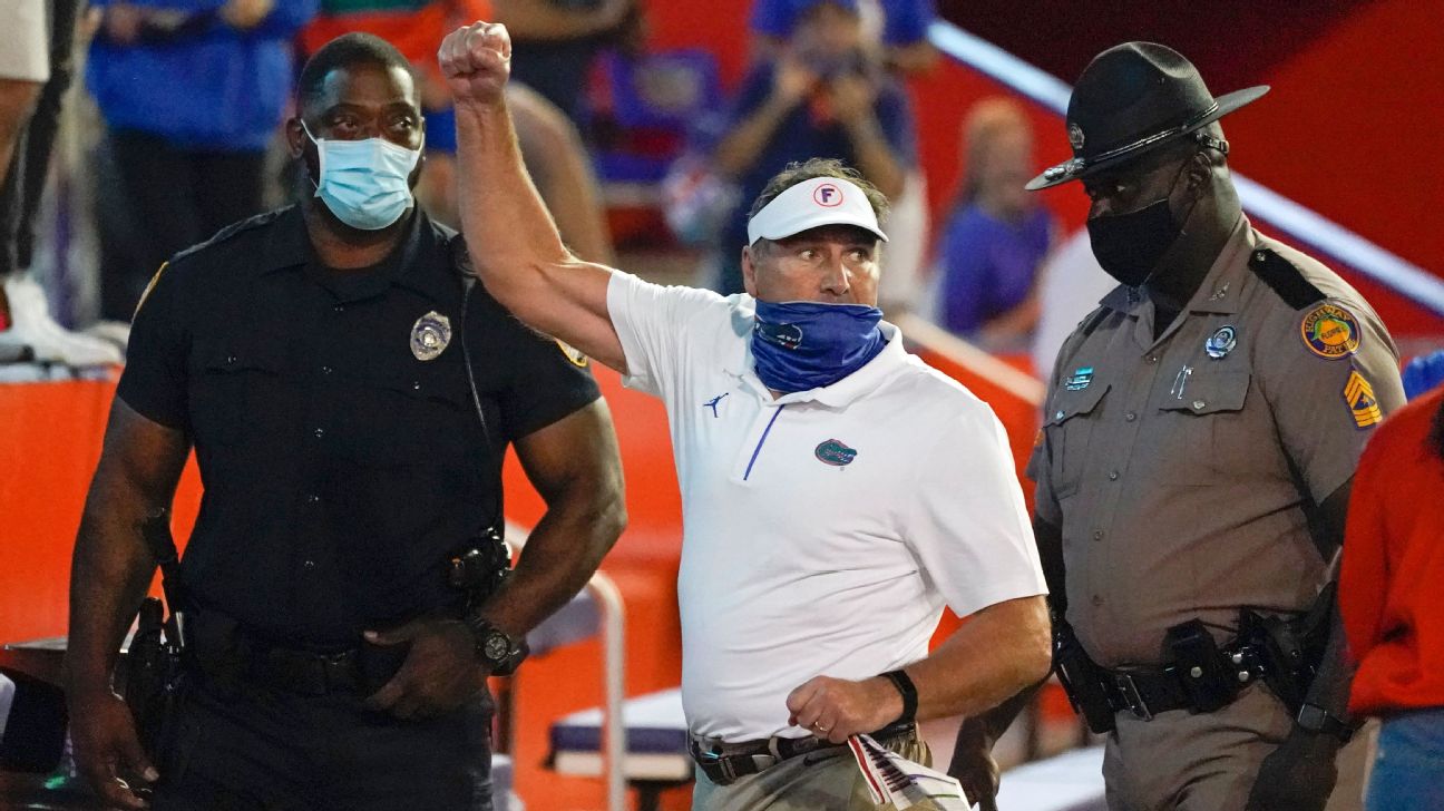 SEC fines, reprimands Florida coach Dan Mullen for his role in on-field  brawl with Missouri