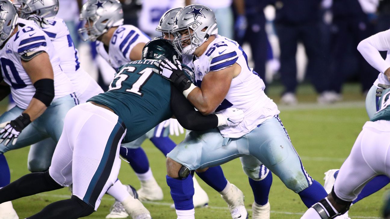 A look at the different offensive line combinations for the Cowboys