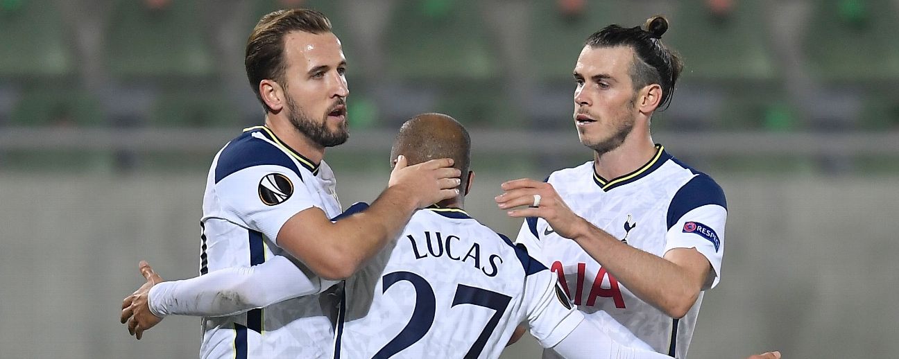 Ludogorets' team celebrate their first goal during the Europa