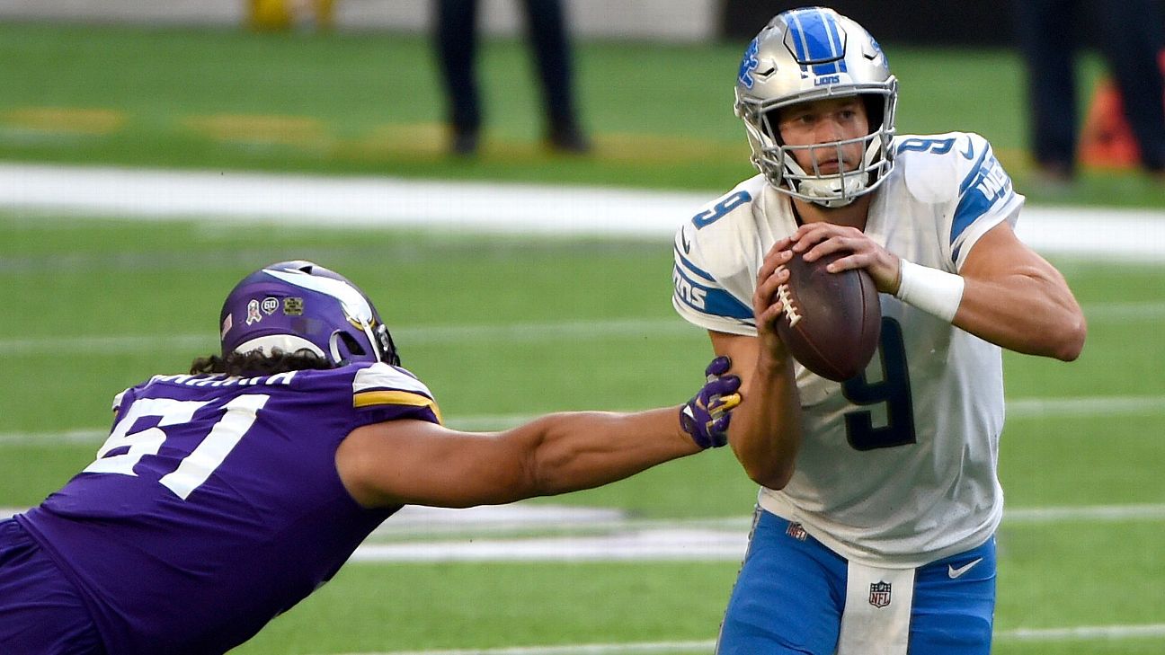 Lions QB Matthew Stafford on track to return against the Vikings