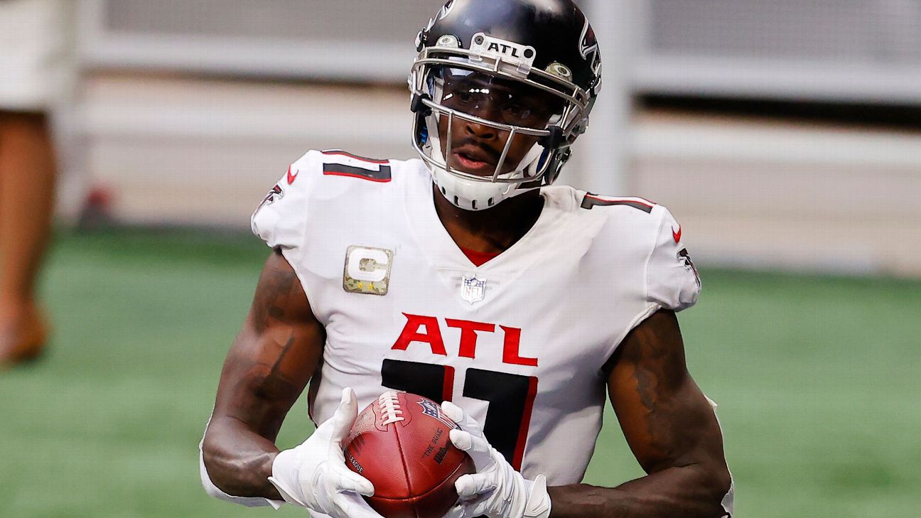 Falcons' Julio Jones out another game with ailing hamstring - The San Diego  Union-Tribune