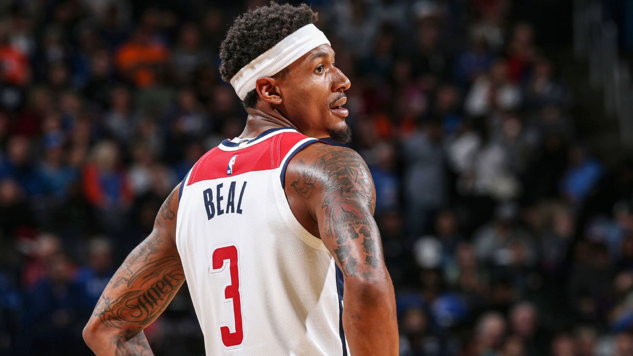 Wizards' Bradley Beal available to play vs. Thunder on Wed. - ESPN