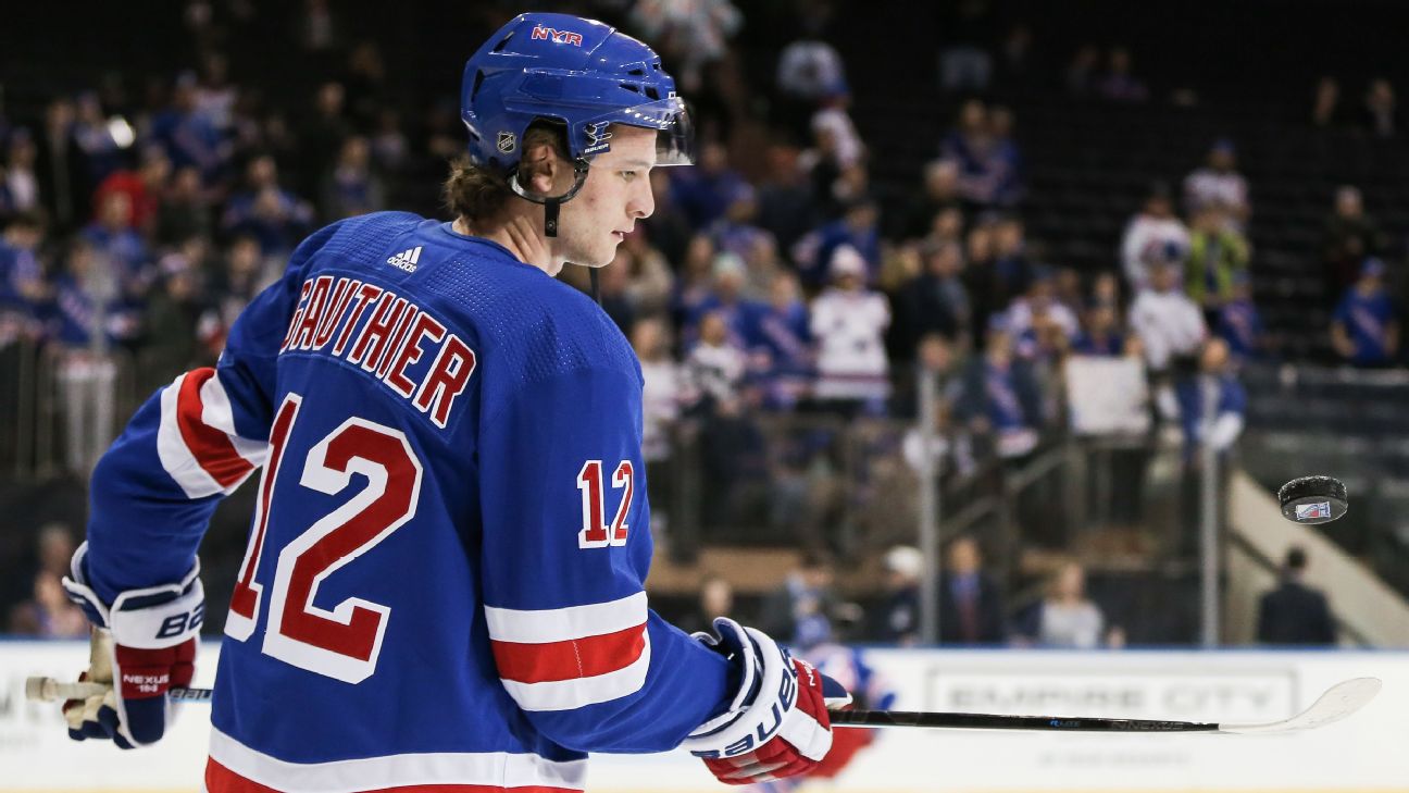 How Julien Gauthier went from workout warrior to ascendant Rangers winger
