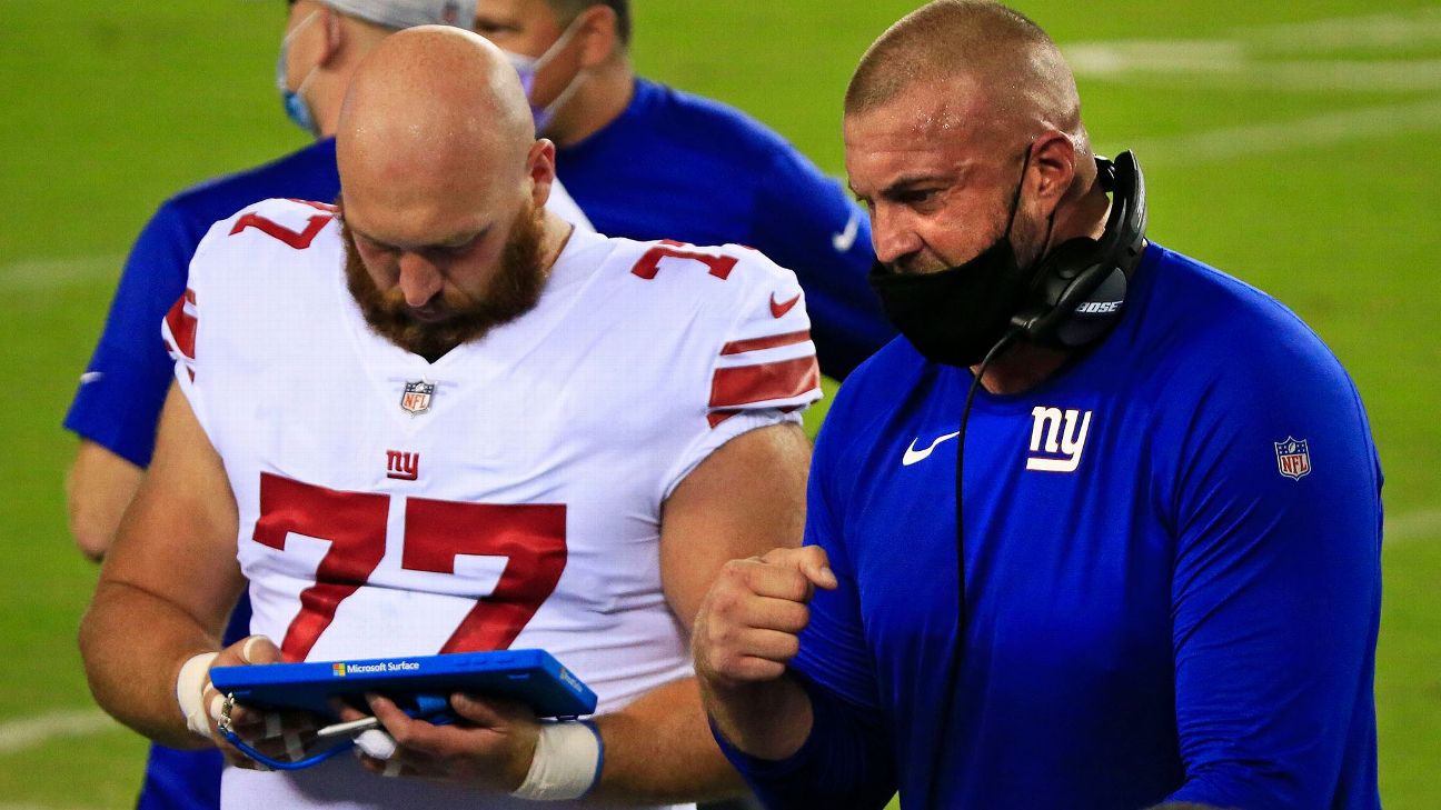 Giants O-line keeps thriving in first game since heated Marc Colombo firing