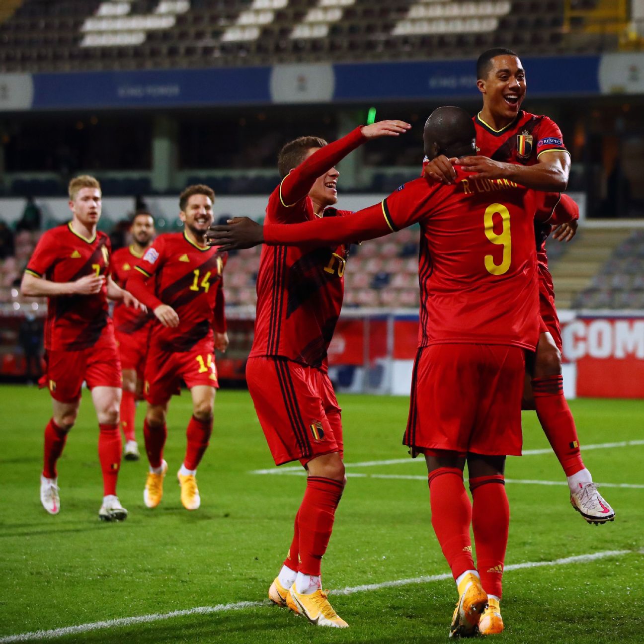 Nations League: Romelu Lukaku double sends Belgium past Denmark