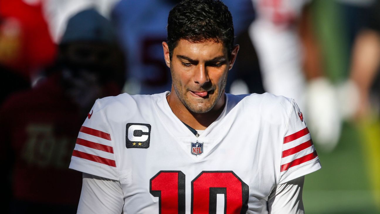 Here's what happened to 49ers quarterback Jimmy Garoppolo