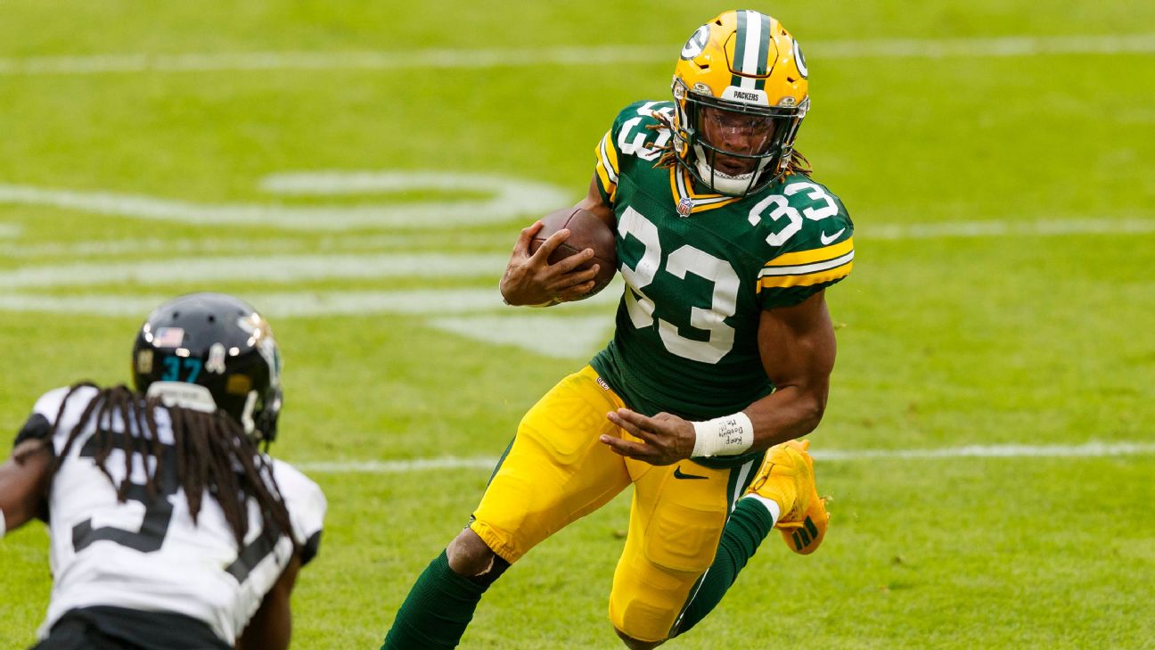 Packers back Aaron Jones is finally free -- and ready to run with his  opportunity - ESPN