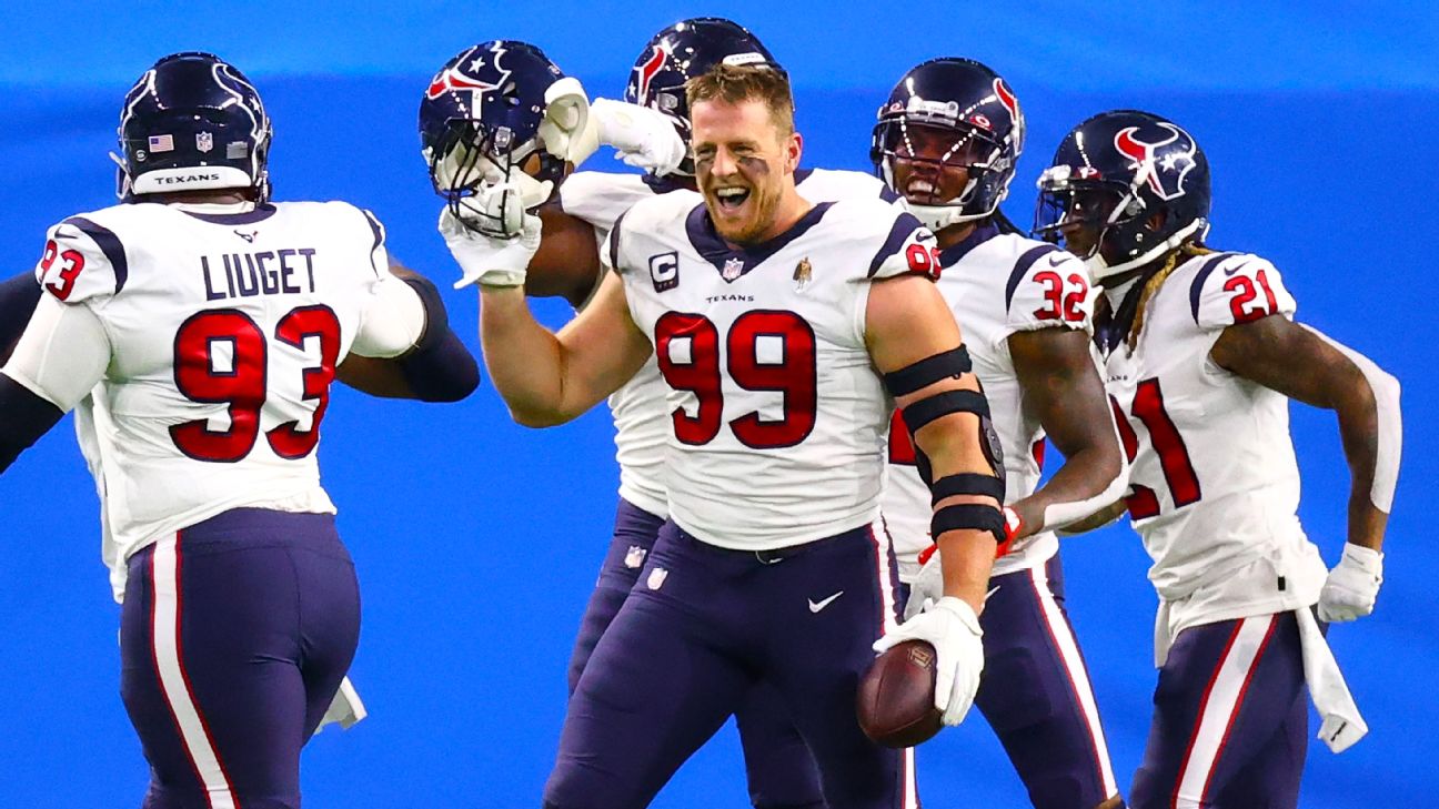 Texans' J.J. Watt: 3rd-heaviest NFL player to score TD on Thanksgiving