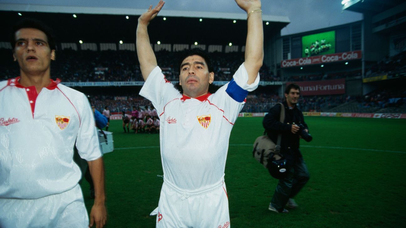 Maradona's time at Sevilla was short, but encapsulated his talent,  generosity and inescapable demons