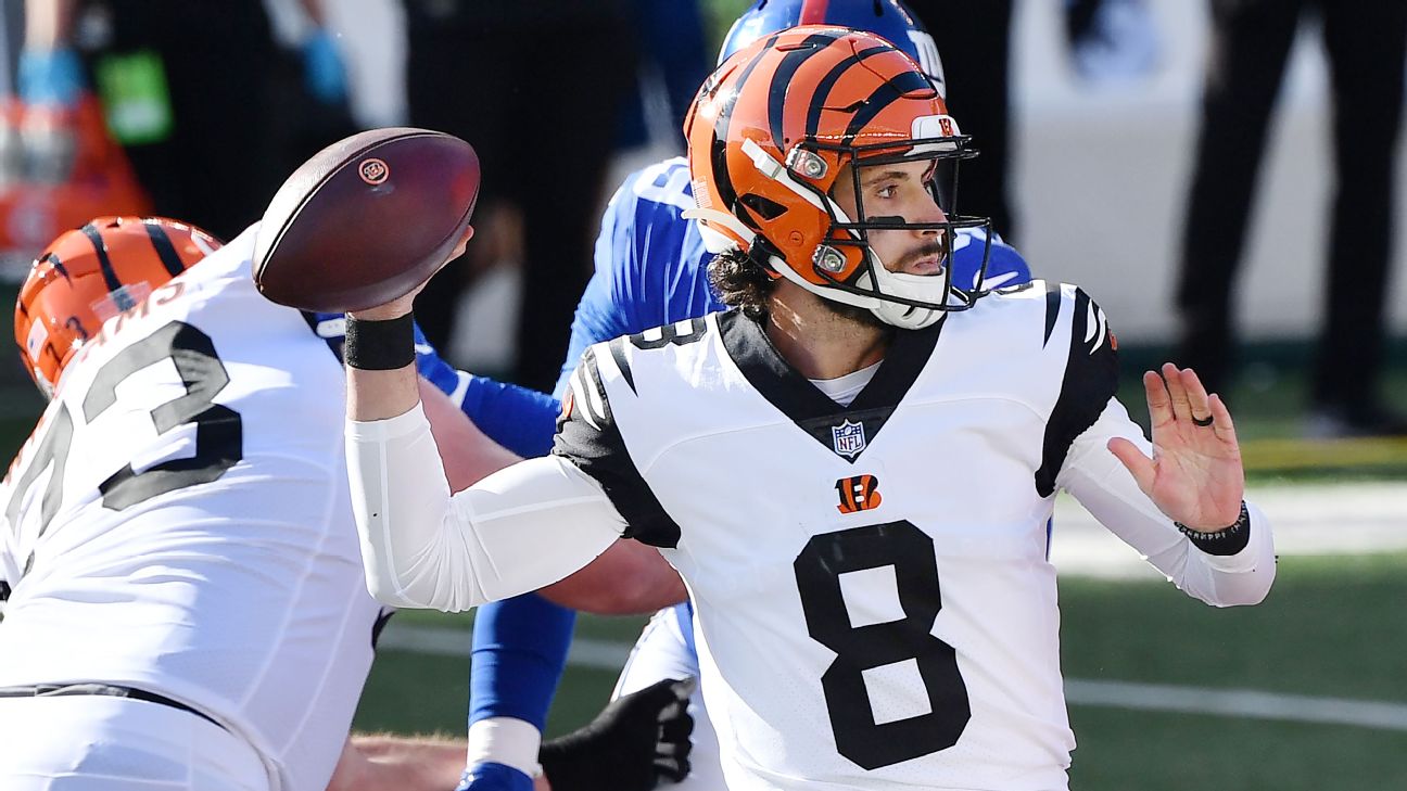 Report: Cincinnati Bengals to start Brandon Allen at QB Sunday against New  York Giants 