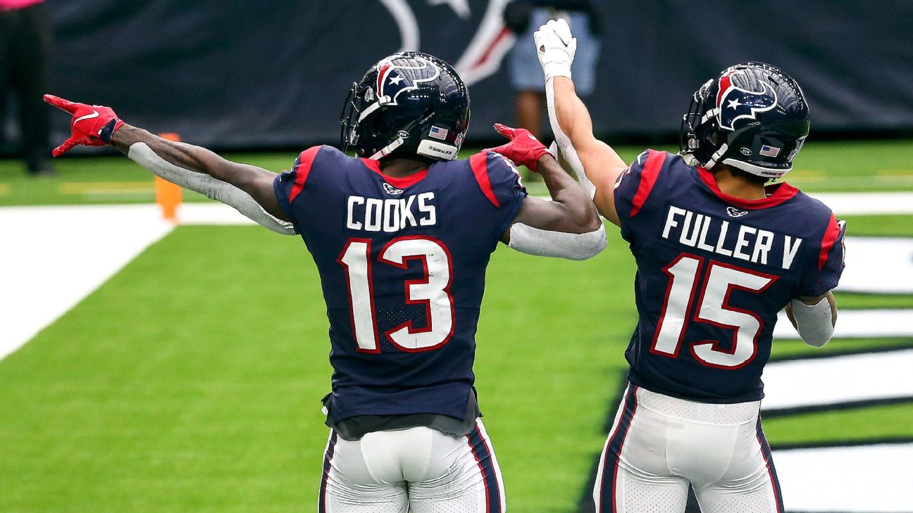 Texans vs. Giants injury report: Status for Brandin Cooks, Kenny