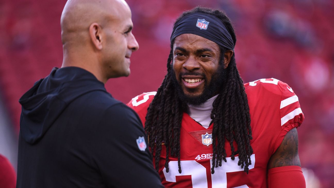 49ers CBs Richard Sherman, K'Waun Williams, and Emmanuel Moseley