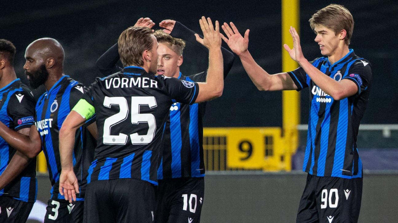 Club Brugge advance to Champions League round of 16