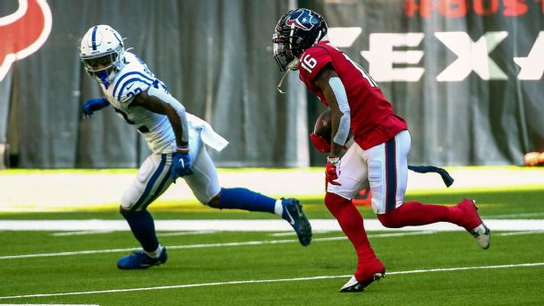 Despite tough loss, shorthanded Texans find two promising receivers
