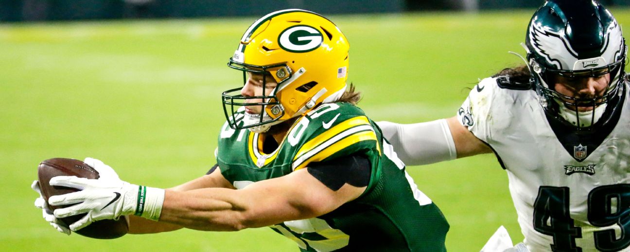 Packers TE Robert Tonyan scores career-high 3 TDs in dominant win against  Falcons