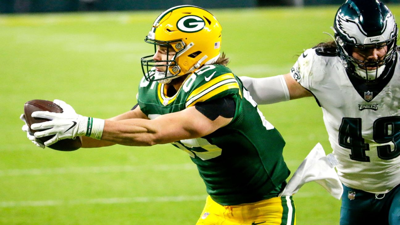 Packers: Robert Tonyan left off ESPN top tight end rankings