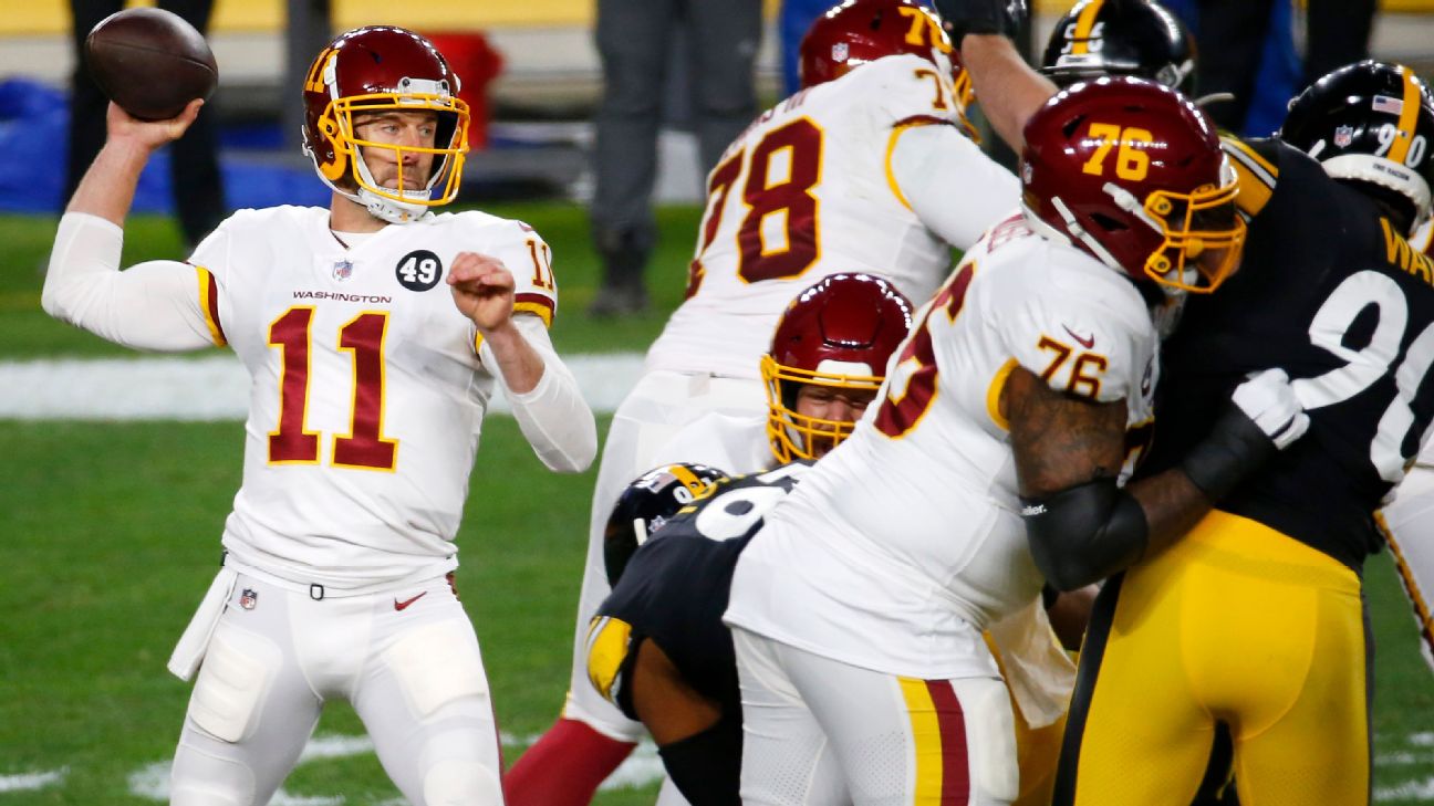 Washington Football Team QB Alex Smith earns first win since comeback from  leg injury - ESPN