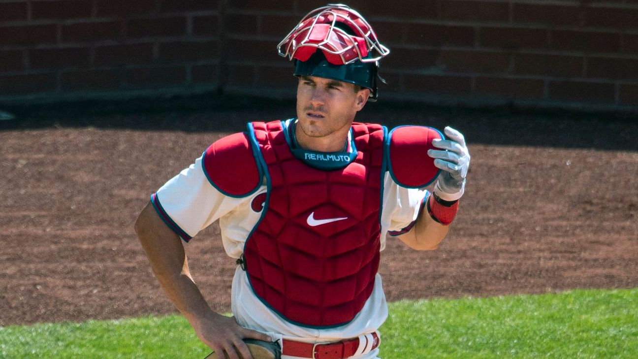 J.T. Realmuto injury: Phillies catcher out of lineup vs. Nationals