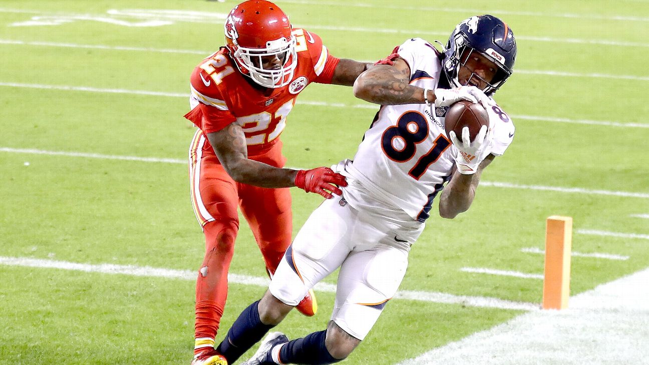 Tim Patrick can't be stopped by man coverage, as Broncos receiver ranks  among league's best - Mile High Sports