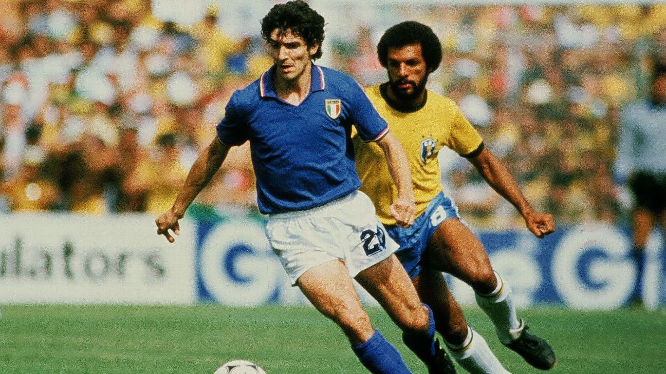 Paolo Rossi, carrasco do Brasil na Copa do Mundo de 82, morre aos 64 anos -  ESPN