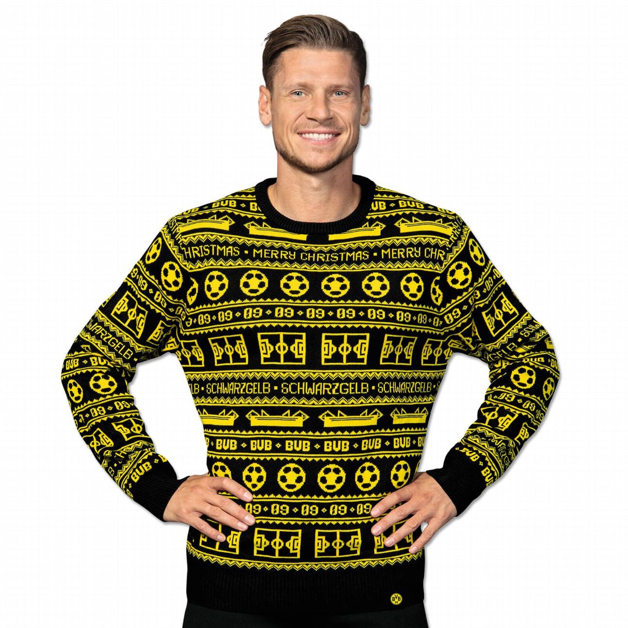 Sizes S to 3XL Official Chelsea FC Knitted Christmas Jumper 