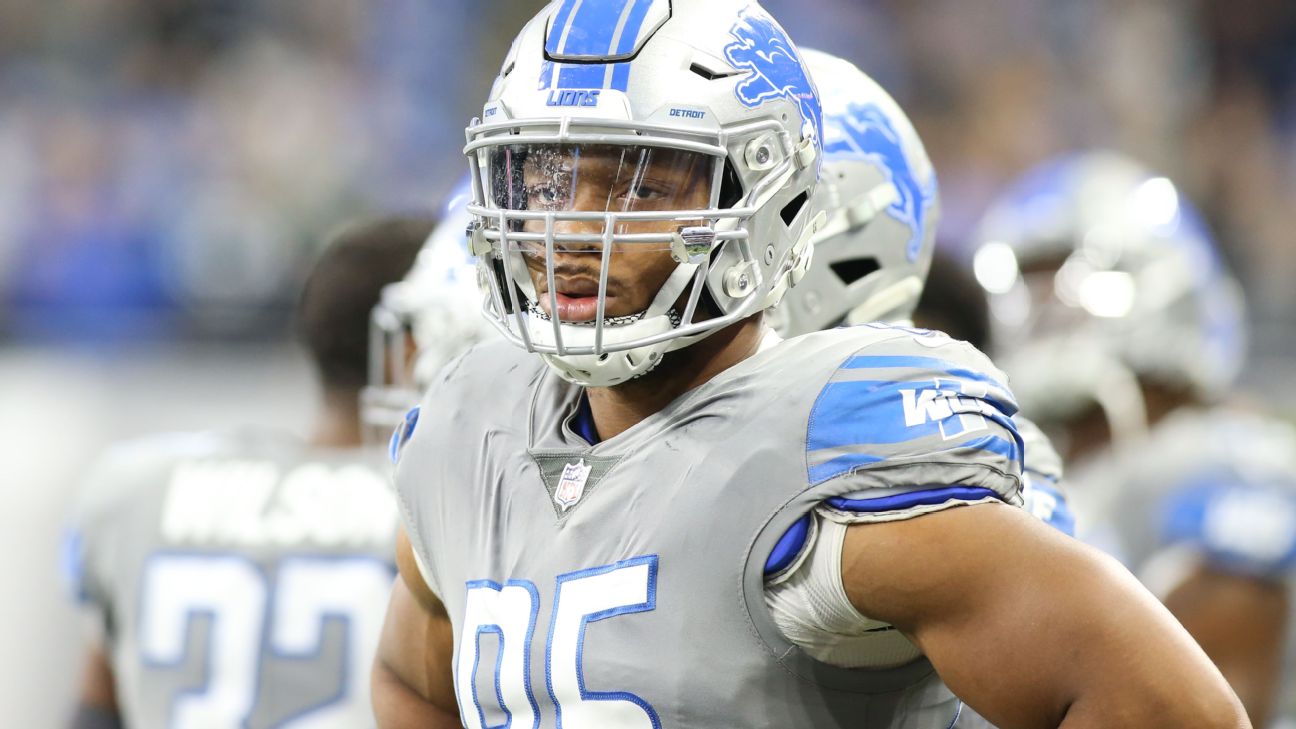 Lions' Julian Okwara returns to practice, opening three-week