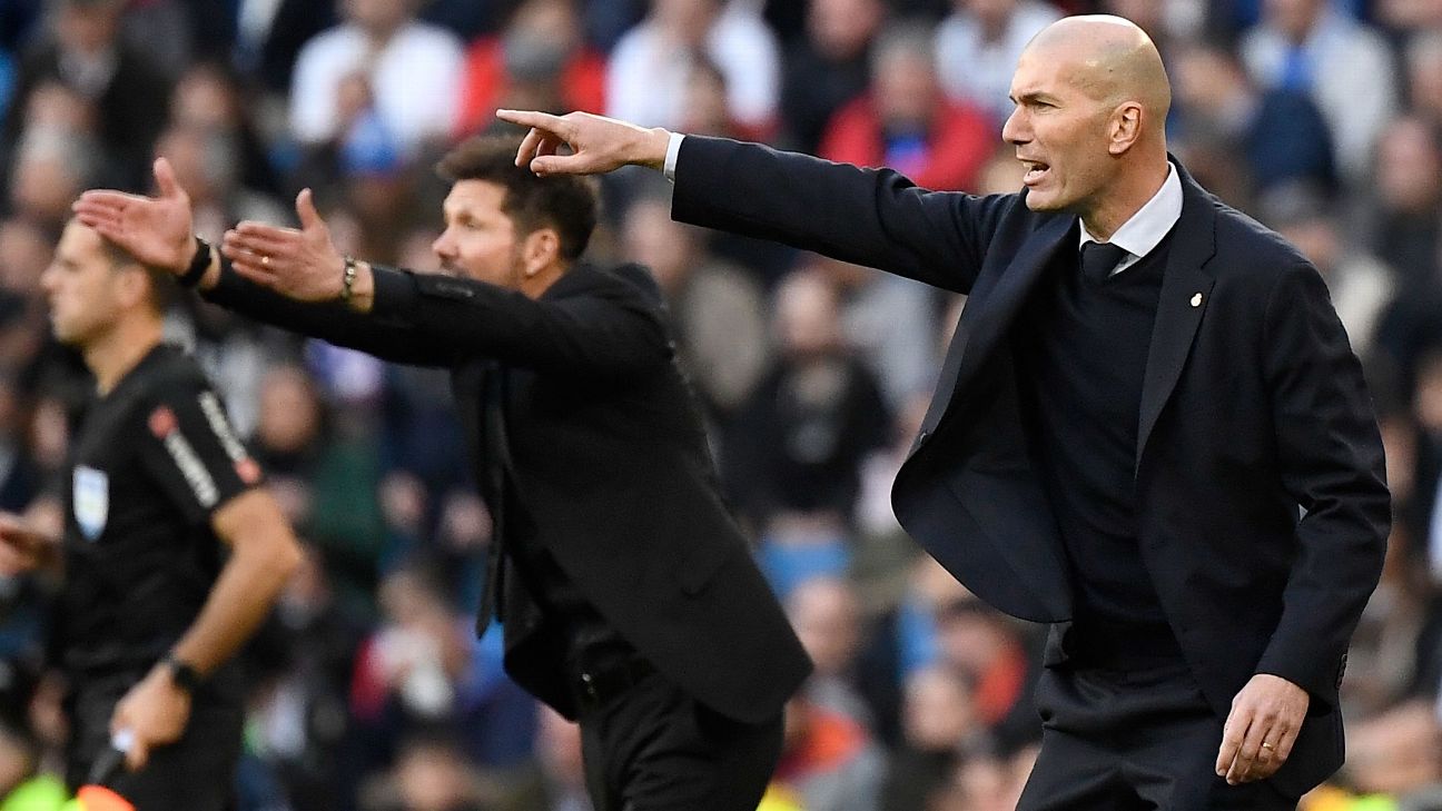 Zidane: Madrid derby won't decide La Liga title