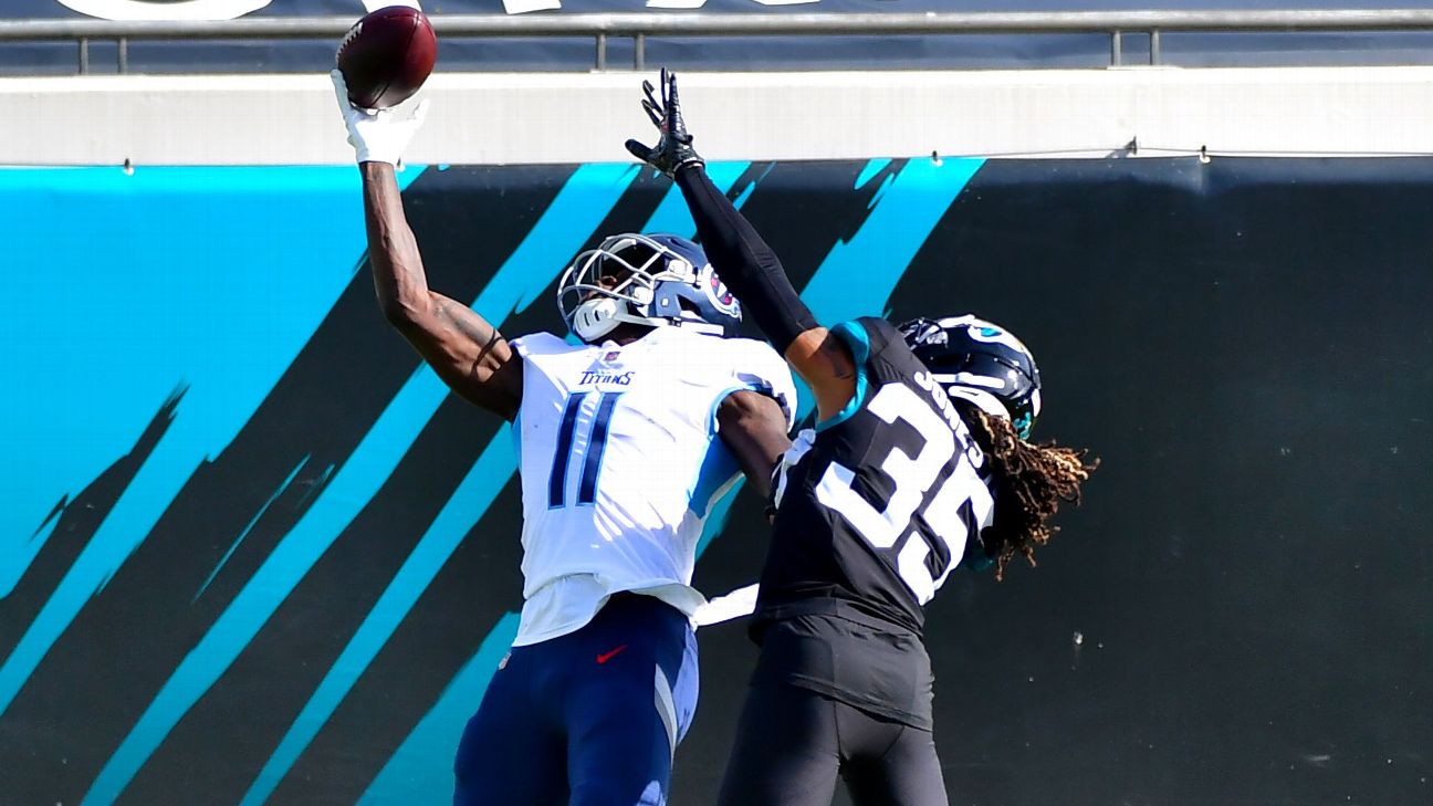 See AJ Brown's 1-armed TD catch in Tennessee Titans-Bengals playoff game