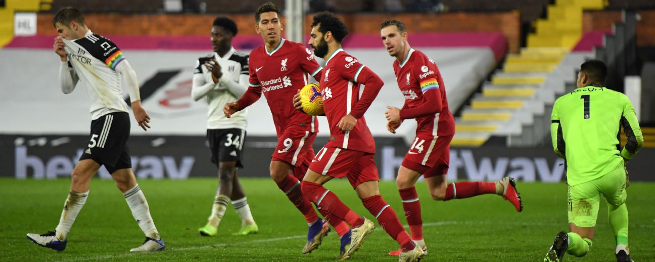 Liverpool denied top spot with shock Fulham draw