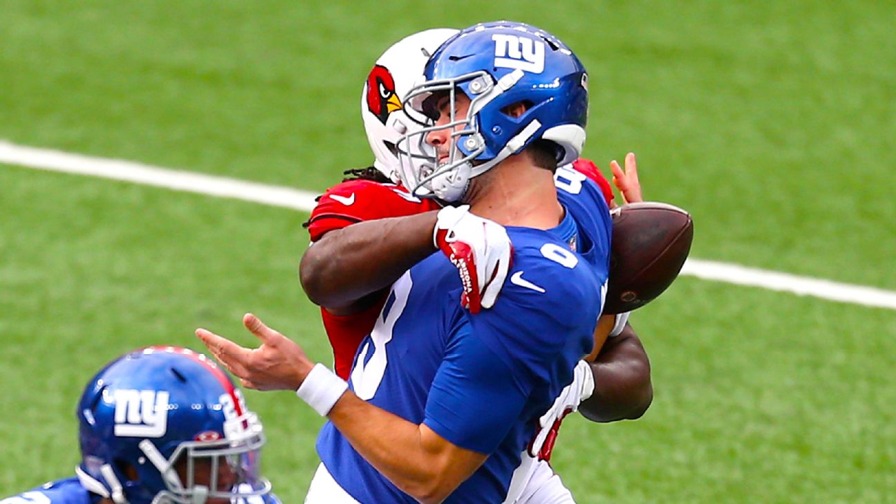 Duke in the NFL: Gray gets start in opener, Jones struggles in Giants'  blowout loss - The Chronicle