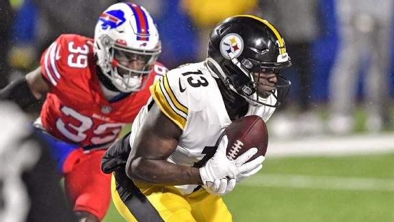 Wacky turnover by Bills' Dawson Knox results in Steelers touchdown drive
