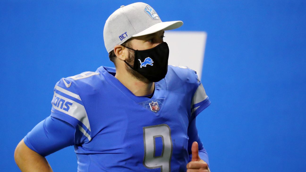 Detroit Lions Matt Stafford Jersey & Hat Combo