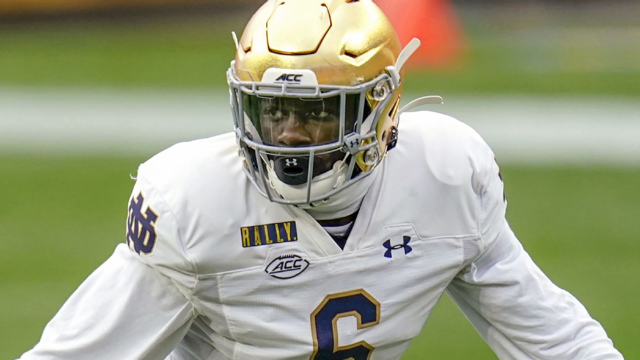 Notre Dame's Jeremiah Owusu-Koramoah wins Butkus Award for top LB