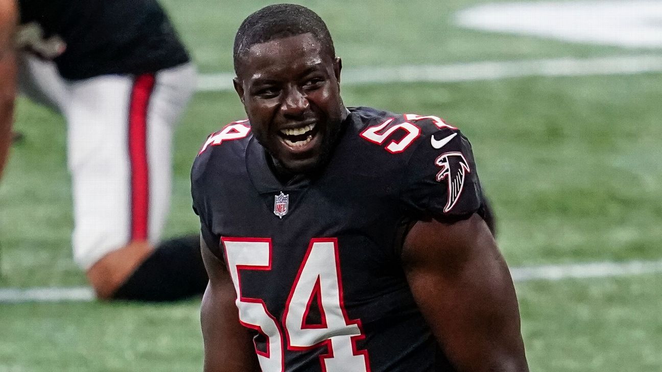 Atlanta Falcons on X: Foye Oluokun has been named NFC Defensive Player of  the Week! Keep ballin', @foyelicious! 