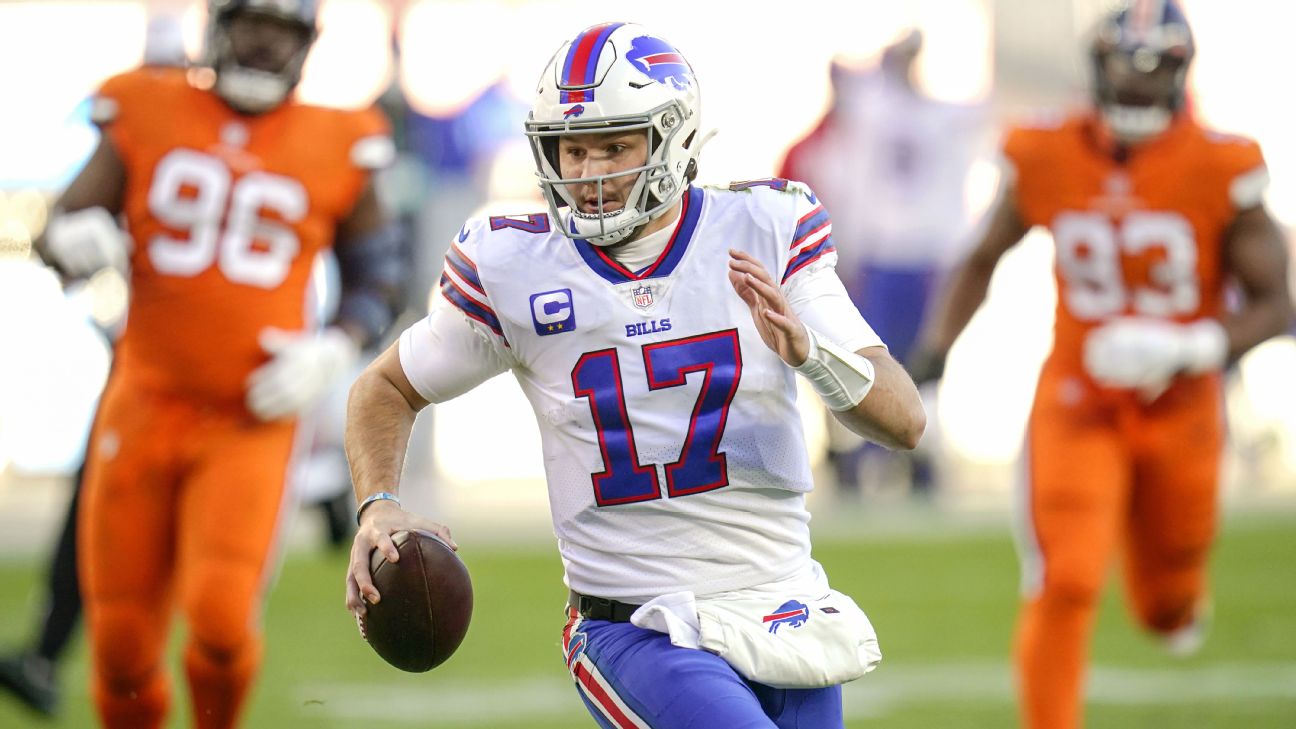 Bills' Josh Allen throws for and runs for multiple scores - ESPN