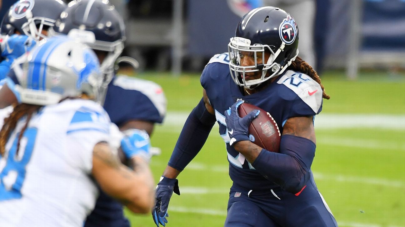 Titans RB Derrick Henry explains the art of his stiff arm