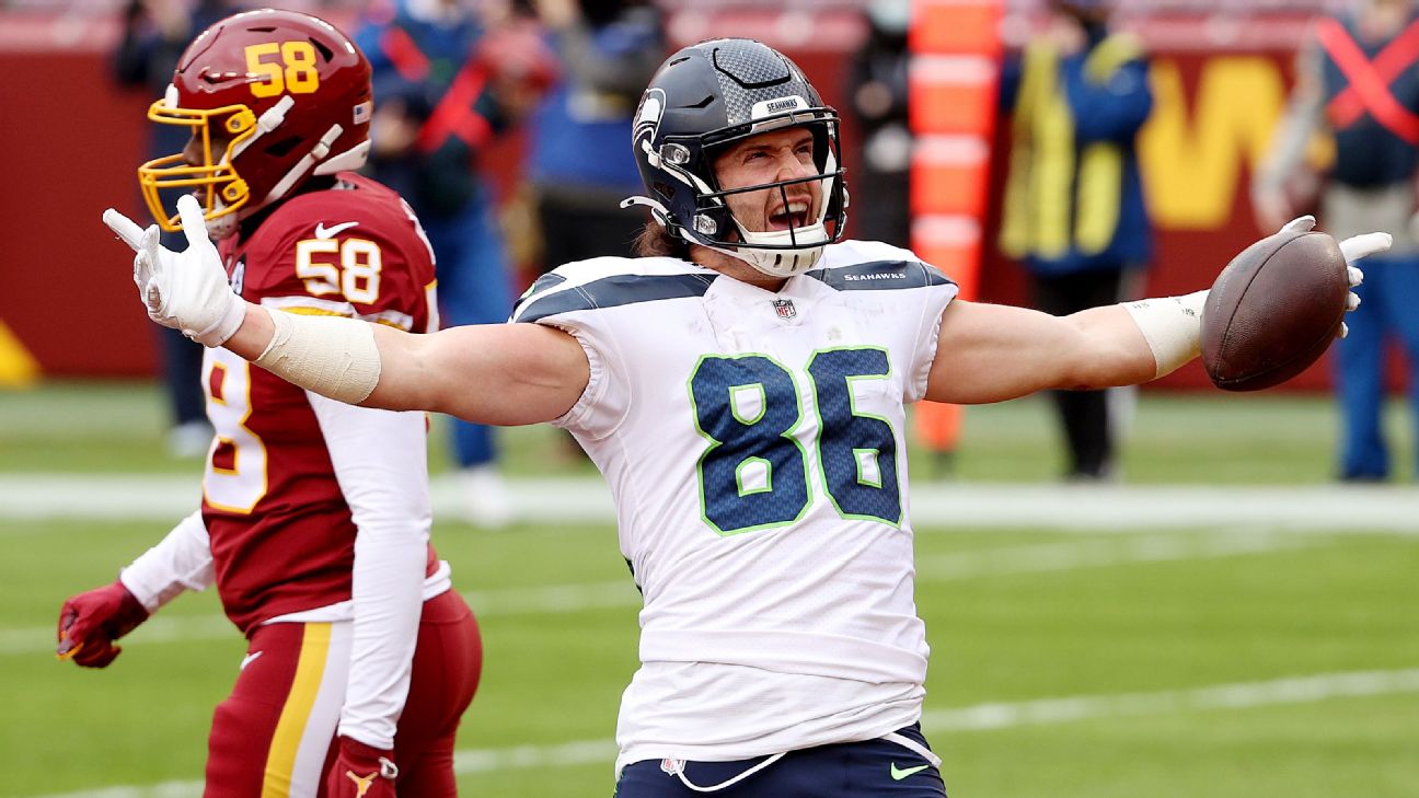 SEAHAWKS: Adams, Dunlap find the playoffs in first seasons with