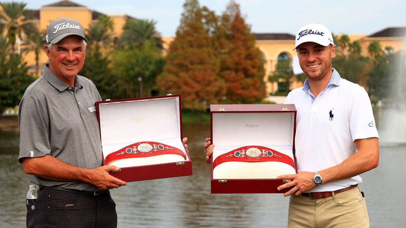 Justin Thomas, father combine to win PNC Championship
