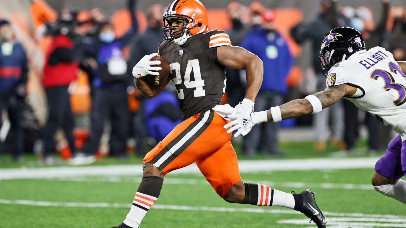 The Brothers Nick Chubb Kareem Hunt Chunt duo Cleveland Browns