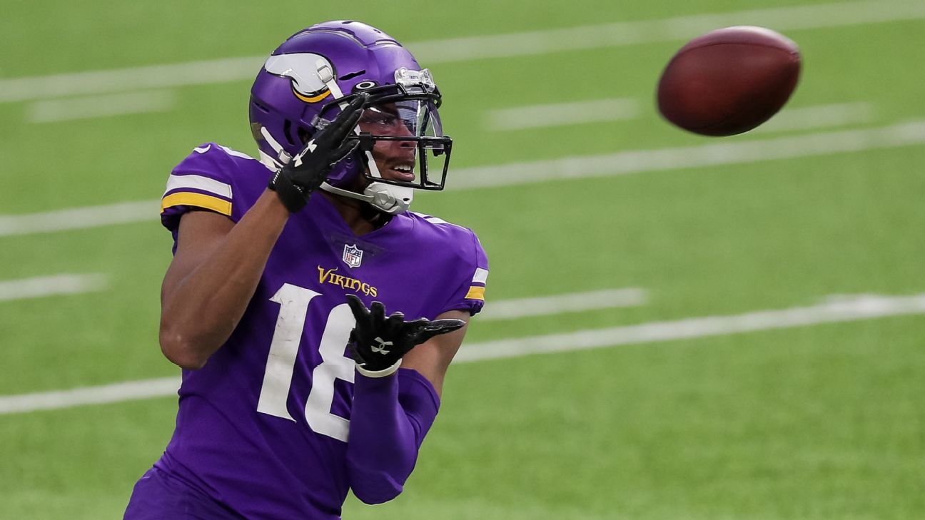 Justin Jefferson breaks Vikings' rookie receptions mark - Daily