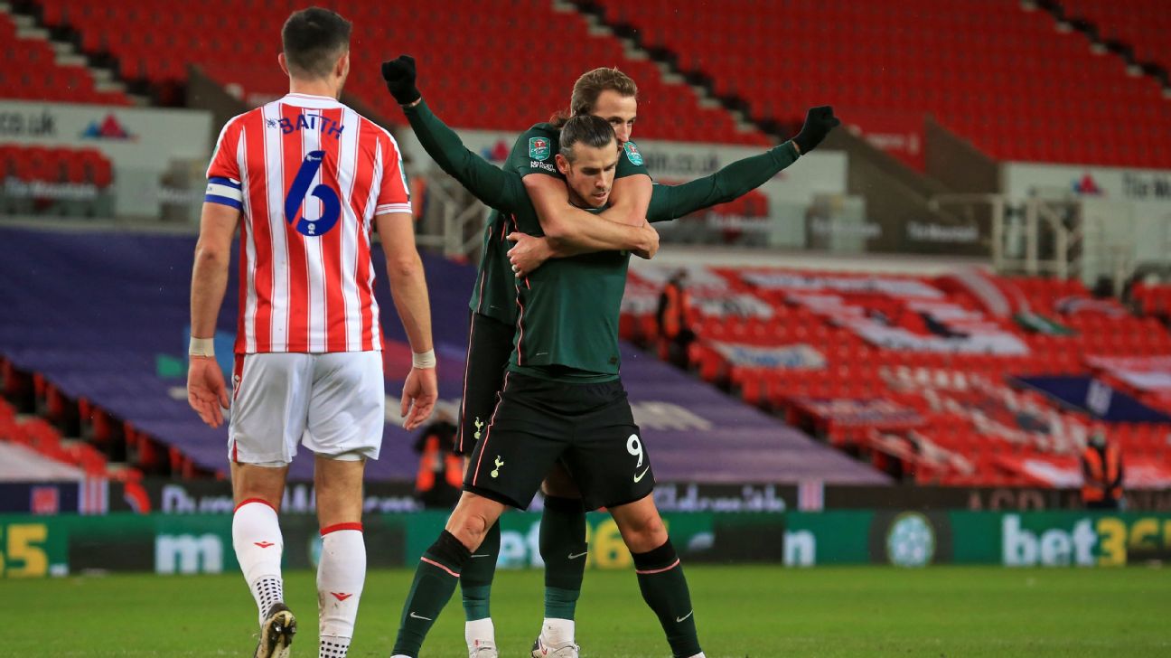 Kane e Bale marcam, Tottenham vence time da 2ª divisão e vai à semifinal da  Copa da Liga Inglesa - ESPN