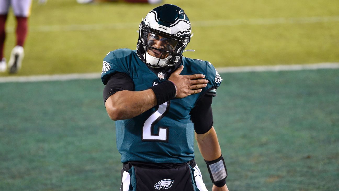 Slumping Eagles in a world of hurt without injured QB Hurts